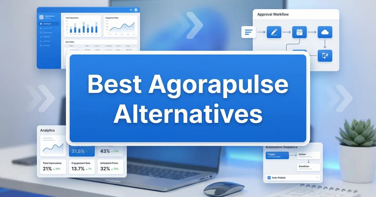 Agorapulse alternatives comparison - 2025