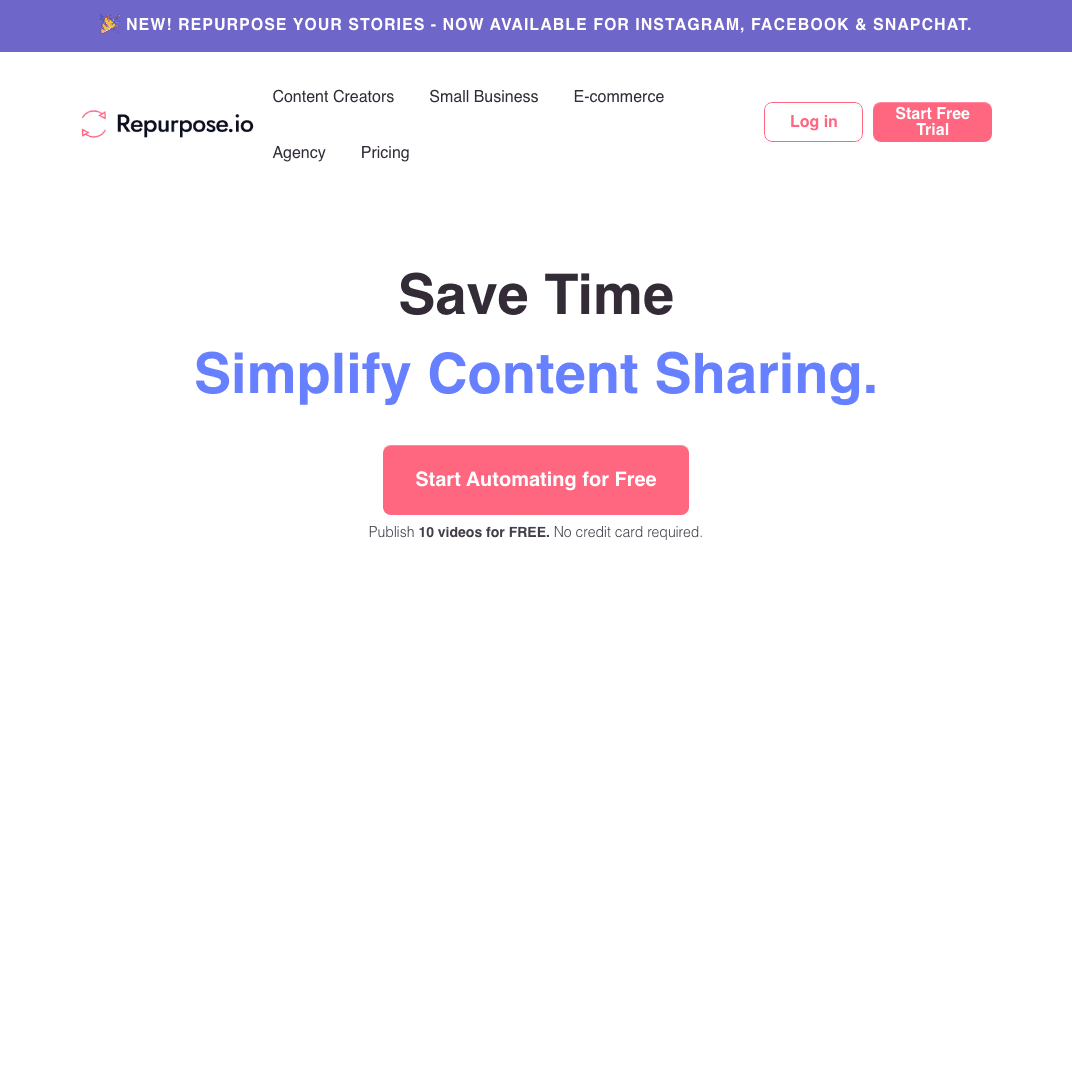 Repurpose.io video workflow dashboard