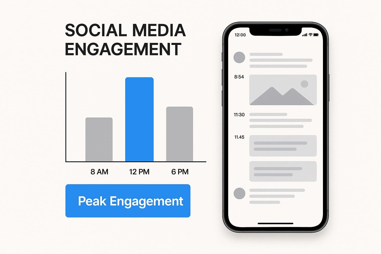 Infographic about schedule social media posts