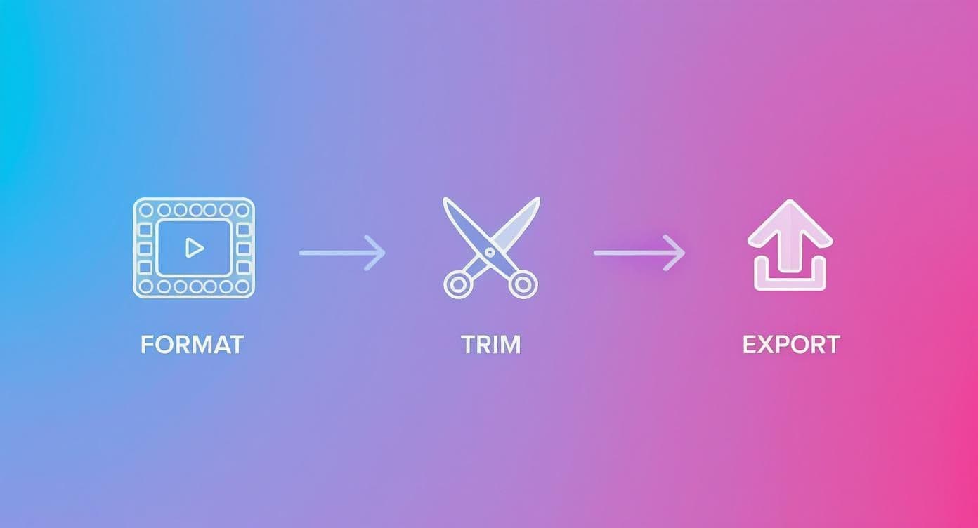 Infographic about how to post youtube videos on instagram