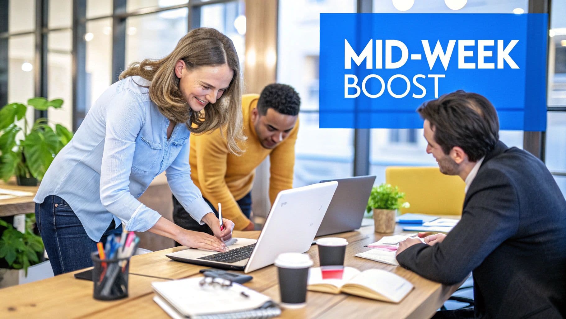 Post on Tuesday, Wednesday, and Thursday (Mid-Week Strategy)