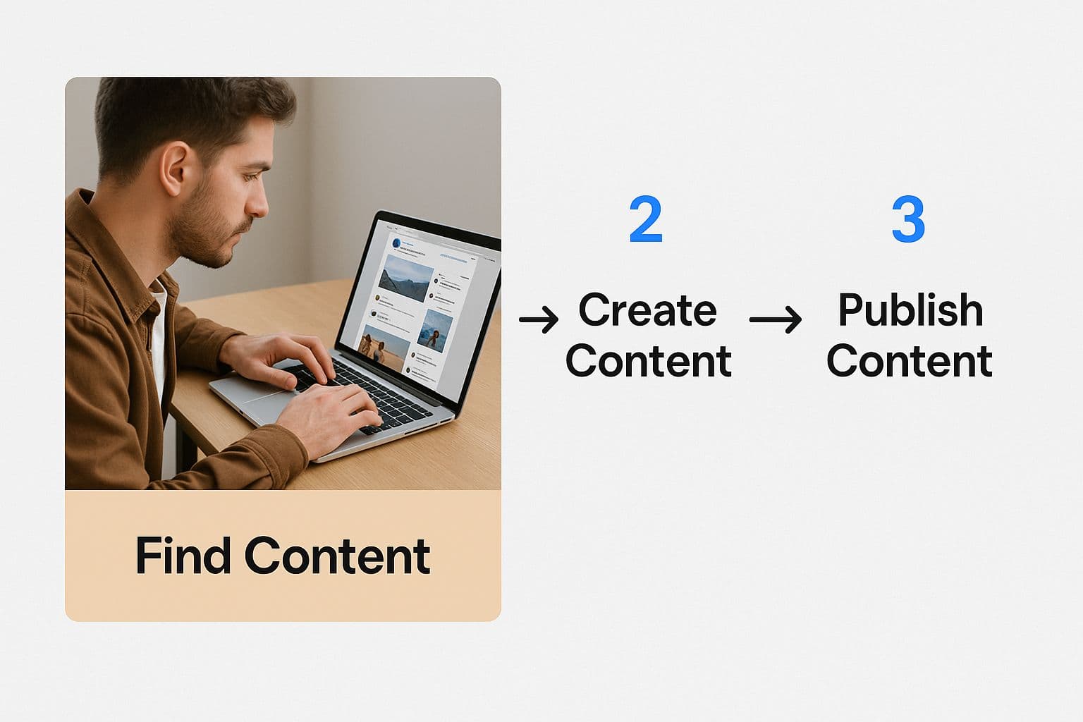 Infographic about how to repost