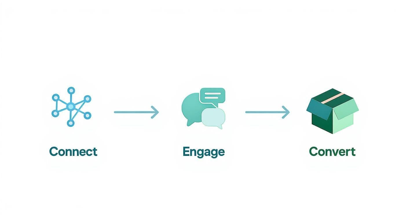 Infographic about generate leads on social media