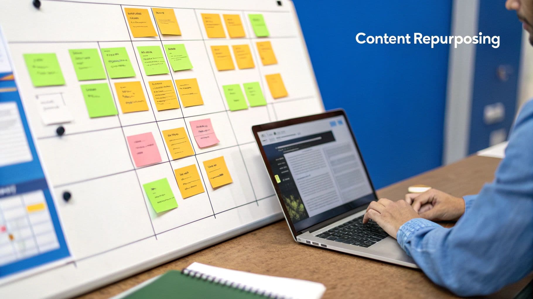 Marketers working on content