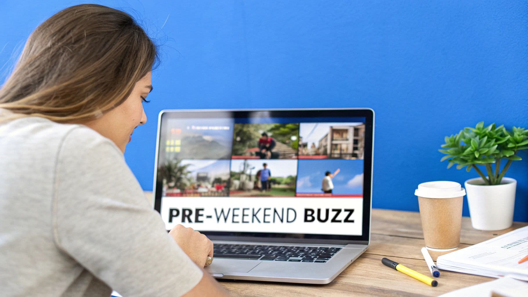 Infographic showing key data about Thursday 1-2 PM - The Pre-Weekend Engagement Boost