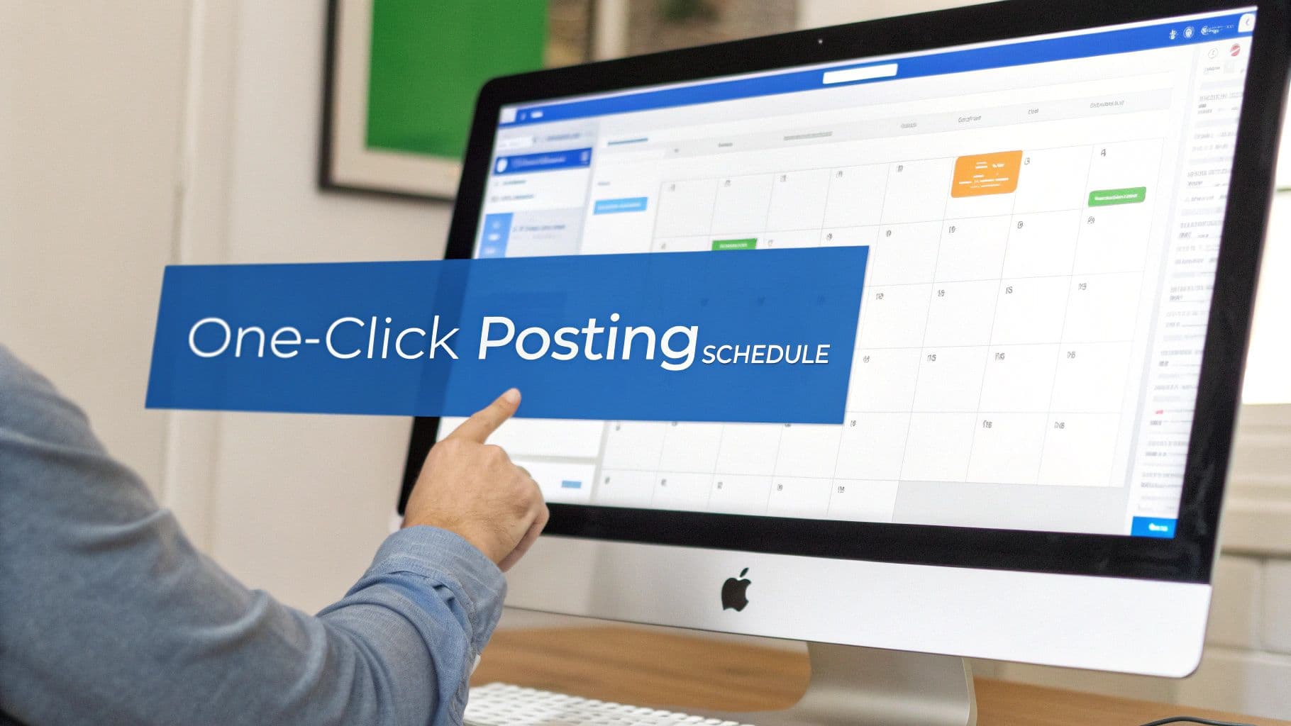 A user navigating the Meta Business Suite interface on a laptop.
