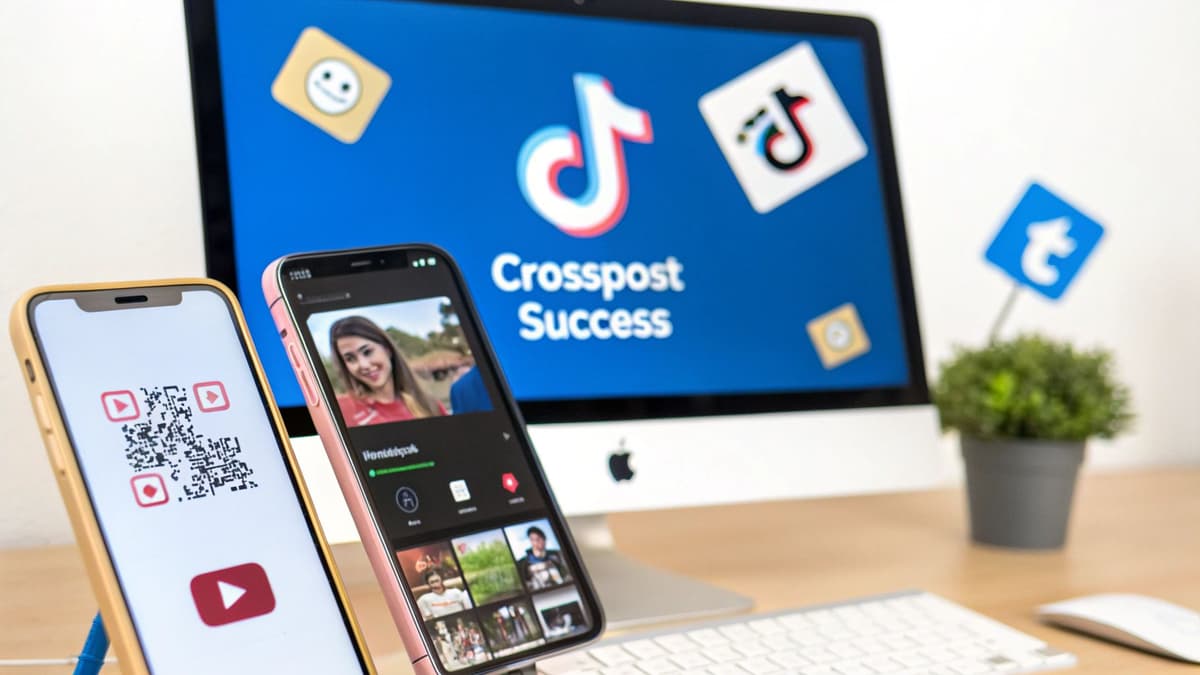 Crosspost YouTube to TikTok: Creator's Ultimate Growth Guide Crosspost YouTube to TikTok: Creator's Ultimate Growth Guide