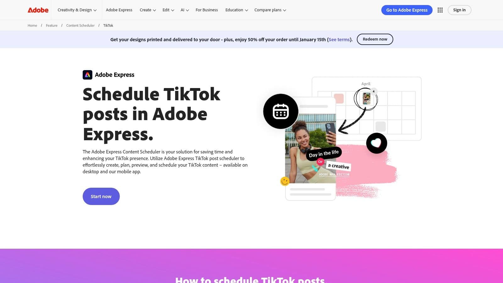 Adobe Express (Content Scheduler)