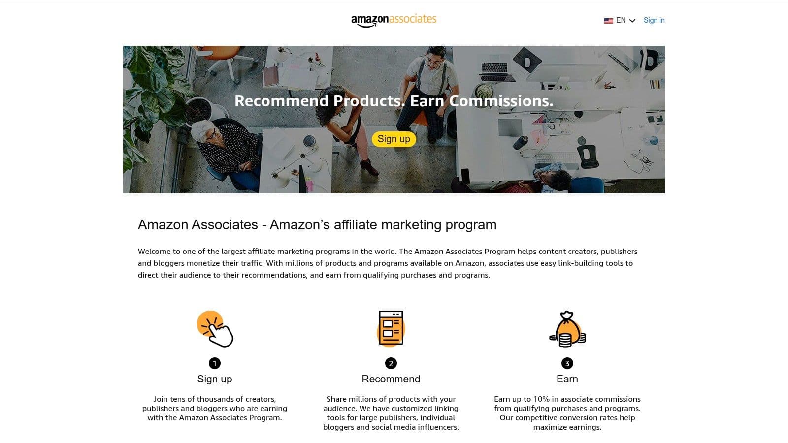 Amazon Influencer / Associates (Creator Hub)