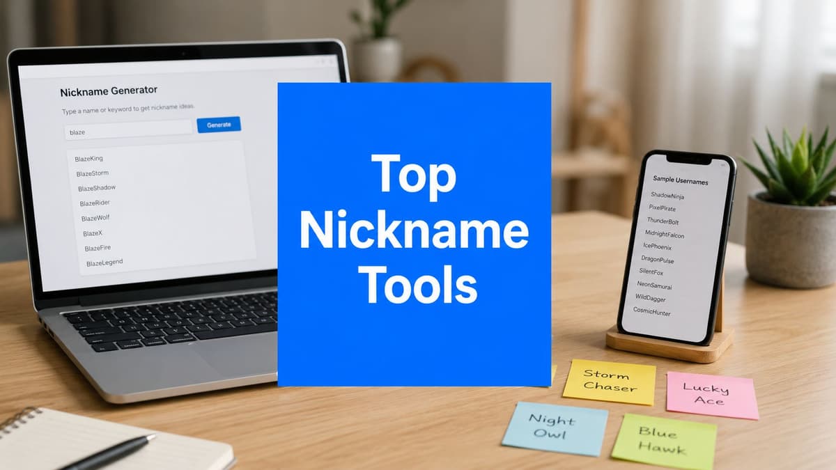 The 10 Best Nickname Generator Tools for 2026 The 10 Best Nickname Generator Tools for 2026