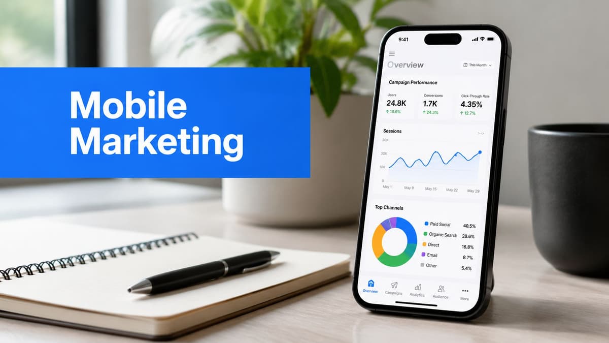 Your Guide to a Mobile Marketing App in 2026 Your Guide to a Mobile Marketing App in 2026