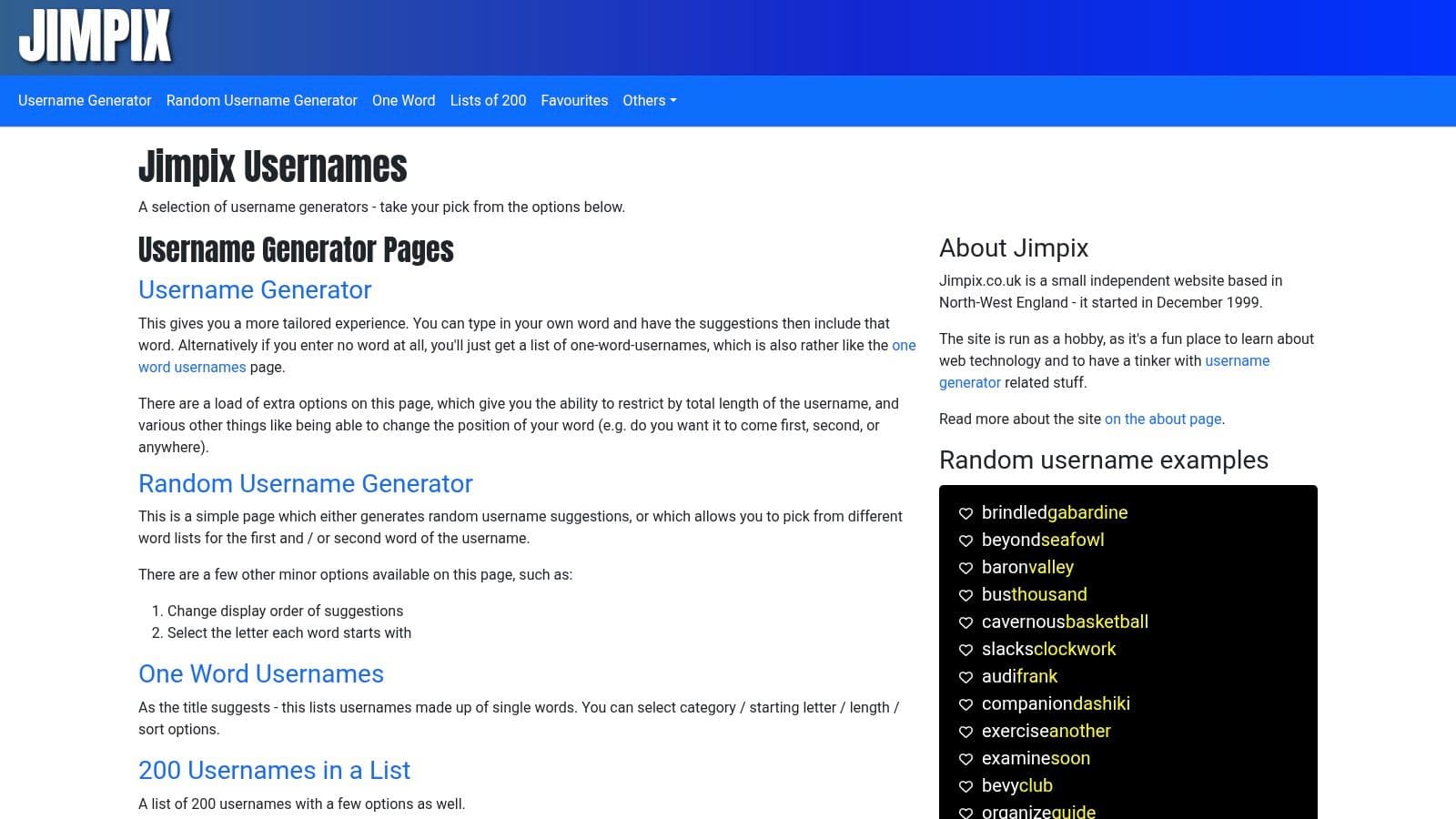 Jimpix – Username/Nickname Tools