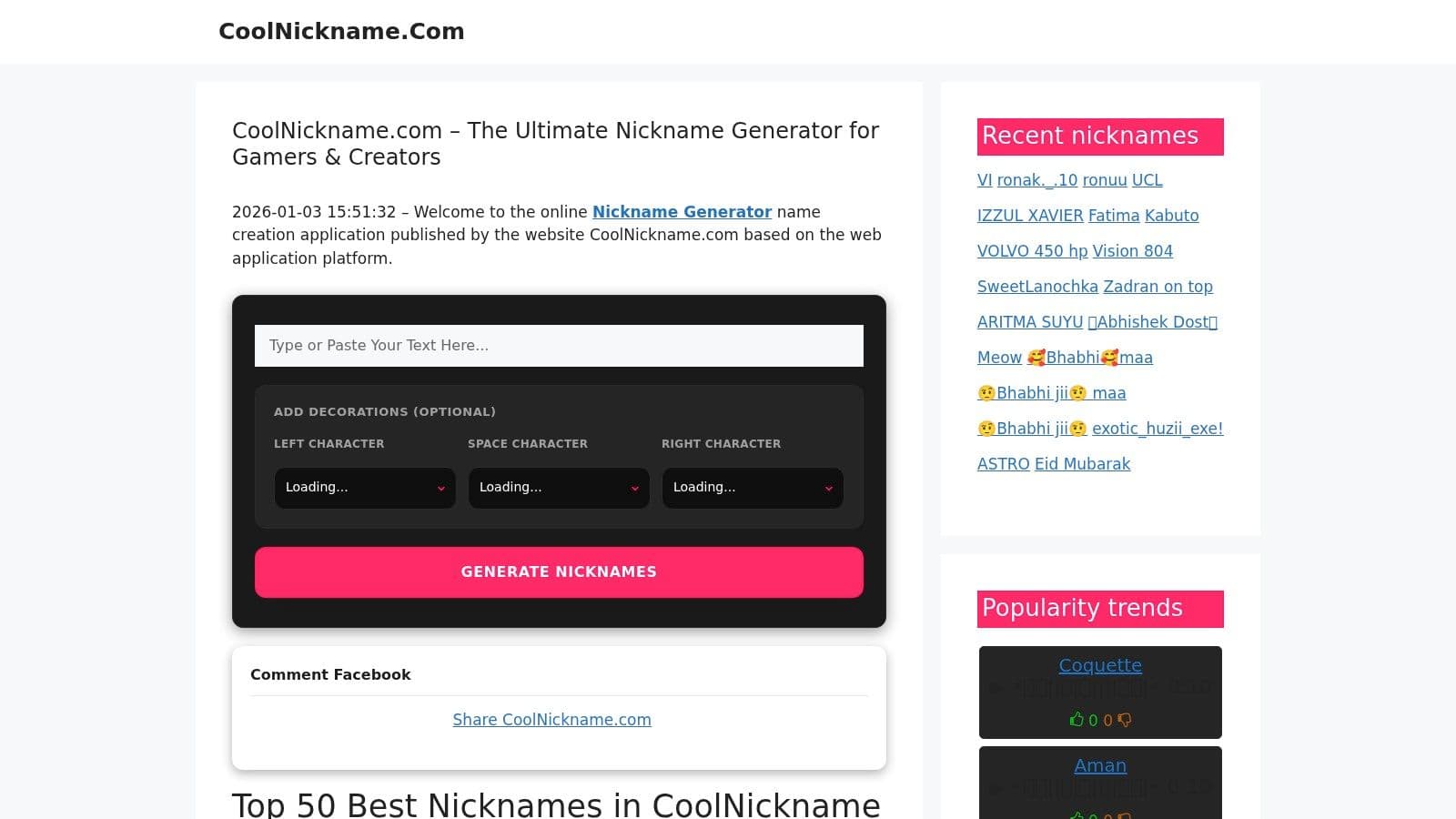CoolNickname.com